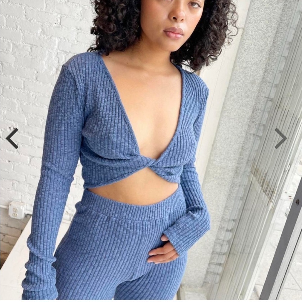 Lisa Says Gha caro top denim blue size Small